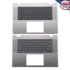 New Silver/Gray Palmrest Backlit Keyboard For HP ENVY X360 16-AC / 16-AD US picture