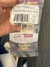 Wirepath 6-Port Decorative Strap (Ivory) DEC-STRAP-6-IV picture