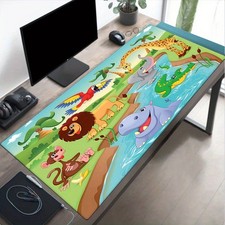 1pc Retro Printed Mouse Pad Jungle Safari Animals Office Desk Mouse Pad Deskto picture