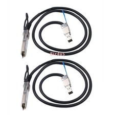 2PCS External SAS Cable QSFP SFF-8436 to SFF-8644 Hybrid HD Mini SAS Cable 3.3ft picture