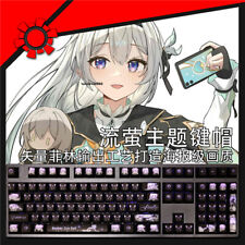 Honkai Star Rail Firefly 104 Keycaps Anime Backlit Keys For Cherry MX Keyboard picture
