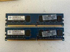 LOT (2) Nanya 1GB DDR2 RAM PC2-6400S Laptop Memory HP P/N 404574-888 picture