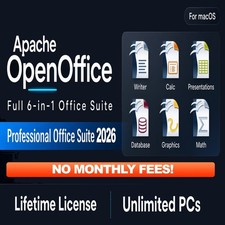 Open Office Software Suite for Win MAC & Linux Home Student Professional CD-ROM picture