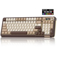 SOLAKAKA A99 Pro Mechanical Keyboard with LCD Screen & Metal Knob, Wireless G... picture
