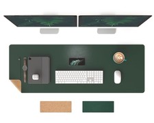 RENMTURE Dual-Sided Mouse Pad, Natural Cork & PU Leather Large Desk Pad for O... picture