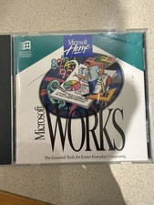 Microsoft Home WORKS CD-ROM 1994 with manual vintage picture