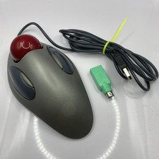 Logitech T-BC21 PC Mouse Trackman Trackball Marble Ergonomic Ambidextrous Works picture