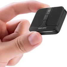 Ultra-Small, Ultra-Thin, Quiet, Rechargeable Bluetooth Mouse, Gunmetal, 400-MAWB picture