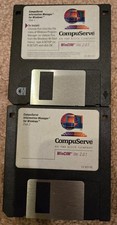 Retro 1995 CompuServe floppy disks - 2 disks picture