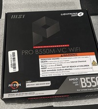 MSI PRO B550M-VC WIFI B550 AM4 MicroATX DDR4 4-Slot HDMI M.2 Shield picture