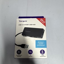 Targus 4-Port USB 3.0 Hub USB Powered Plug-and-Play Black ACH155 picture