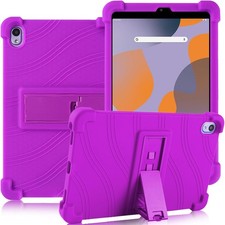 Soft Silicone Kids Case with Stand for Walmart Onn 8 Inch Tablet 2024, Purple picture
