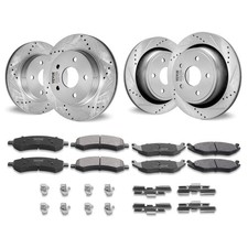  Front and Rear Brake Kit for 06-2018 Dodge Ram 1500, 07-2009 Dodge Durango Chry picture