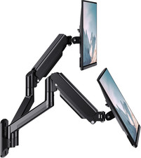 13-27'' Wall Dual LCD Screen Monitor TV Bracket Swivel Stand Mount Wall Holder picture