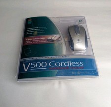 Logitech V500 Cordless Notebook Mouse 4 Way Scroll Panel Sealed (READ) picture