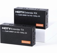 HDMI Extender Over Cat5e/6/7 1080P 60Hz 200ft | EDID Copy | TX/RX Kit picture
