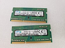 LOT OF 2 Samsung Laptop Memory 4GB RAM 1Rx8 PC3L-12800S-11-12-B4 3YEAR WARRANTY picture