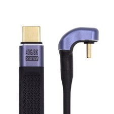 CHENYANG USB4 40Gbps 100W 8K Flat Slim Type-C USB-C Male to Male for Laptop 13cm picture