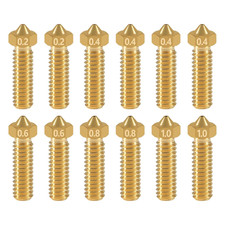 3D Printer Brass Nozzle for Volcano Nozzle, 12 Pcs Brass Nozzles Kit picture