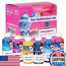 NUGU 6x100ml Sublimation Ink 6 Color for Inkjet Printer Heat Transfer picture
