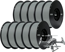 PLA Plus（Pla+） 3D Printer Filament, 10 Rolls, Dimensional Accuracy +/- 0.03 Mm, picture