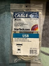 4 StarTech Cables Computer CABLE USB 6 ft. Fully Rated USB Cable A-A,  Beige picture