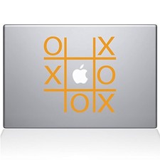 The Decal Guru 1197-MAC-13P-SY Tic Tac Toe MacBook Pro Decal Vinyl -13