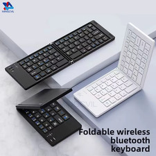 Mini Foldable Bluetooth Keyboard Rechargeable for iOS Android Windows Portable U picture