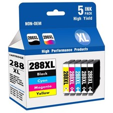 288XL Ink Cartridge Combo for Epson XP-434 XP-440 XP-430 XP-330 Printers(5-Pack) picture