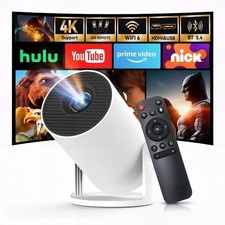 [Built-In Apps & 2026 Upgraded] Mini Projector with Wi-Fi 6 & Bluetooth 5.4, 108 picture