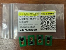 4 Toner Chips for Ricoh IM C2010, IM C2510, IM C3010 Refill (IM)  picture
