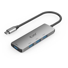 4-in-1 USB Hub Adapter, Aluminum 4-Port USB 3.0 Splitter with 5Gbps Data Tran... picture