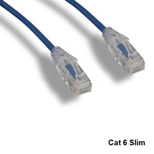 Kentek Blue 15ft Slim Cat6 UTP Patch Cable 3.6MM 550MHz RJ45 Pure Copper RJ45 picture