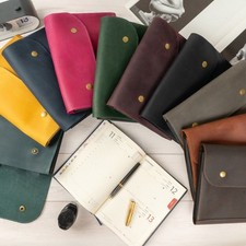 Leather File Folder a5 Accordion Expanding Document Case Holder Personalized picture