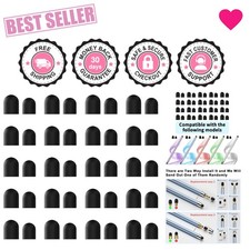 Universal 40PCS Rubber Stylus Pen Tips for Smooth Writing & Drawing Experience picture