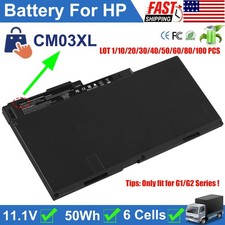 ✅LOT 50Wh Battery For HP EliteBook 740 745 750 840 850 G1 G2, 14 G2 CM03 CM03XL picture