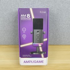 FIFINE AmpliGame AM8 USB/XLR Microphone Mute Switch For Windows Mac PS4 PS5 PINK picture