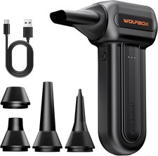 WOLFBOX MF60 Compressed Air Duster, 3-Speed Adjustable, Electric, Cordless picture
