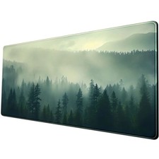 Forest Green Nature XL Landscape Large Gaming Mousepad Desk Mat 31.5x11.8 In picture