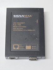 Signamax PoE+ Media Converter RJ45 to SFP Gigabit 802.3at W/Module 065-1050GSFP picture