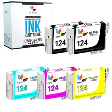 5PK CMYi Replacement 124 Combo Pack Ink Cartridges for Epson Stylus NX420 NX127 picture