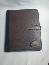 Fossil Brown Leather Tablet ipad Case Strap Travel  picture