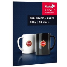 Koala Sublimation Paper 8.5x11 Inkjet Heat Transfer Cotton Poly T-shirt 100gsm picture