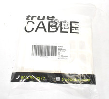 True Cable 4 Port Single Gang Keystone Wall Plate 10 Pack Low Profile White picture