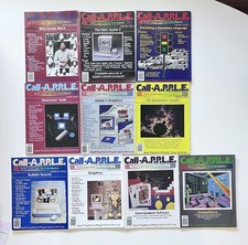 Lot 10 Issues Call A.P.P.L.E. 1986 1987 computer magazines Mac Apple Vintage picture