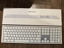 Apple Magic Keyboard with Numeric Keypad Silver MQ052LL/A Wireless A1843 white picture