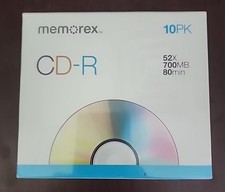 New Sealed Memorex 10pk Cd-r 52x 700mb 80 Min 10 Pack Discs Disks picture