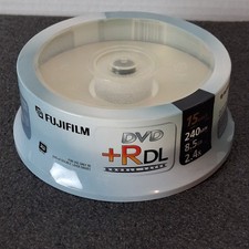Fuji DVD+R DL Double Layer 8.5 GB 2.4X 240 Minutes 15 Pack New picture