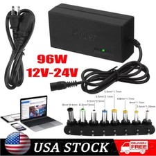 96W Universal Laptop Charger Adapter For Notebook 12-24V Adjustable Power Supply picture