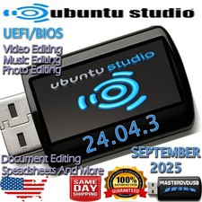 Ubuntu Studio 24.04.3 LTS Bootable USB Live Installer – Multimedia Powerhouse picture